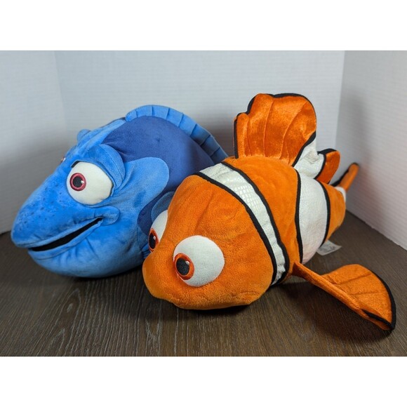 Authentic Disney Store 17" NEMO & DORY Plush Set Stuffed Animal Pixar Animation - Picture 1 of 13